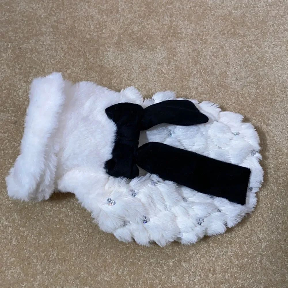 Dog Coat with Sparkles and Bow Size S NWT